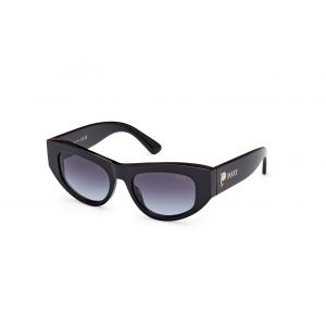 Emilio Pucci Femme EP0228 01W Lunettes de soleil Acétate Noir Bleu Géométrique Normale