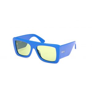 Emilio Pucci Femme EP0230 90N Lunettes de soleil Acétate Bleu Vert Carré Normale