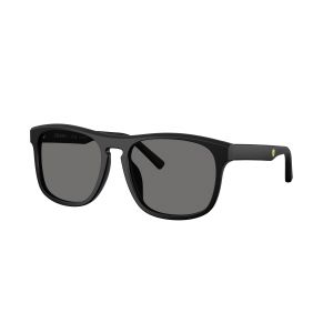 Ferrari Scuderia Homme Ferrari Scuderia FZ6020U 701/81 Lunettes de soleil Ac&eacute;tate Noir Gris Carr&eacute; Polaris&eacute;