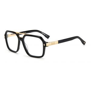 Dsquared2 Homme Dsquared2 D2 0035 2M2 Montures optiques Ac&eacute;tate Noir  Carr&eacute;