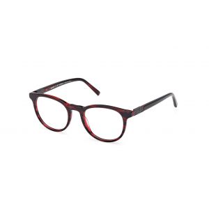 Timberland Homme Timberland TB50071 066 Montures optiques Ac&eacute;tate Rouge  Ronde Normale
