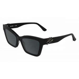 Karl Lagerfeld Femme Karl Lagerfeld KL6220S 001 Lunettes de soleil Ac&eacute;tate Noir Gris Carr&eacute; Normale
