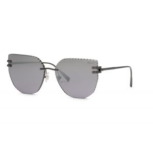 Chopard Femme SCHL54M  I86X Lunettes de soleil Métal Gris Fumée Carré Antireflet Ombré