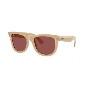 Ray - Ban Unisex RBR0502S WAYFARER REVERSE 678069 Lunettes de soleil Acétate Beige Violet Carré Normale