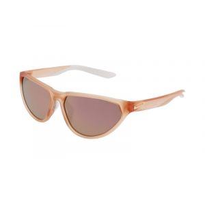 Nike Femme NIKE MAVERICK FIERCE M DJ0797 664 Lunettes de soleil Plastique Corail Marron Cat Eye