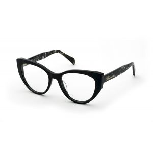 Blumarine Femme VBM882  700Y Montures optiques Ac&eacute;tate Noir  Papillon
