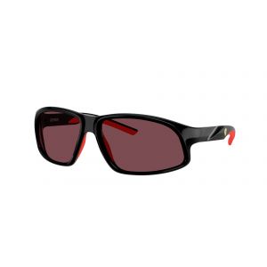 Ferrari Scuderia Homme FZ6016U  501/1E Lunettes de soleil Inject&eacute; Noir Rouge G&eacute;om&eacute;trique Normale