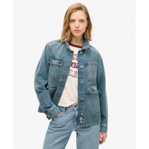 Veste en jean brod&eacute;e femme Superdry Chore