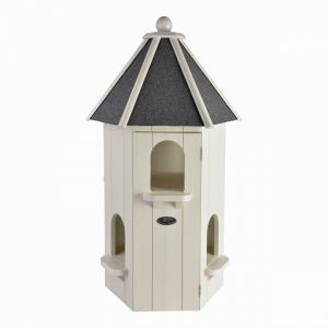 Pigeonnier - L 50 x P 44 x H 87,5 cm - Blanc - Pin, bitume