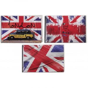 Lot de 3 Mini albums photos fantaisie souple - ERICA "London" - 13 x 18 cm