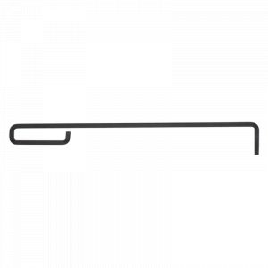 Tisonnier en Acier - Noir - L 58 cm