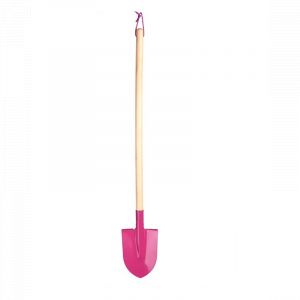Pelle pour enfant en fer et bois - Rose - H 82 cm
