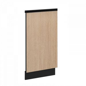 Panneau de façade pour lave vaisselle "Roma" - Noir/Beige - L 45 x H 81 x P 1 cm