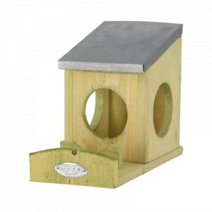 Mangeoire à écureuil pour beurre de cacahuètes - Beige - H 18,5 cm