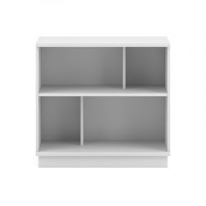 Etagère en bois "Hofis" à 4 cases - Blanc - H 76 x L 80 cm