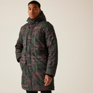 Regatta x Christian Lacroix - Homme Veste Imperméable Longue Rouge, Taille: L