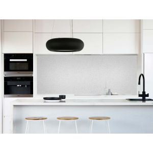 Cr&eacute;dence - Rev&ecirc;tement adh&eacute;sif effet cuir blanc