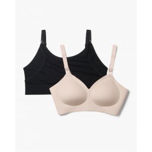 Duo de soutien-gorge : SMOOTH & The Original | Farbe: Rose noire + camée | Talla: L