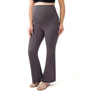 Leggings sur les fusées d'entraînement de maternité | Couleur: Gris carbone | Talla: XL