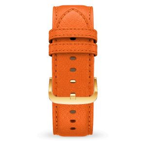 Band leather (22mm) Orange Gold Grain M