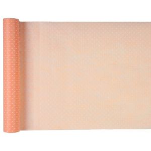 DESTOCKAGE, Chemin de table Plumetis, Corail