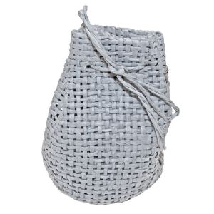 Sachet 6 bourses Tressées en Jute gris
