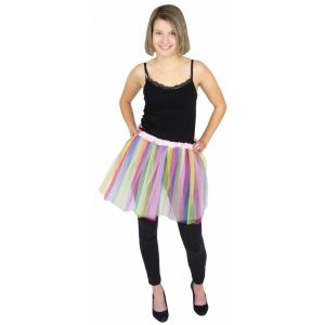 Party Pro 3332022, Tutu ballerine pastel multicolore adulte