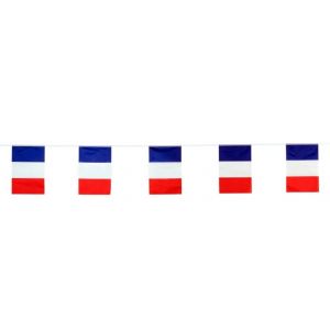 Chaks 13424, Guirlande 10 drapeaux France Bleu Blanc Rouge 5m