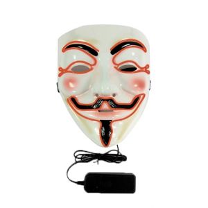 Party Pro 40930890, Masque à Led lumineux, Anonymous