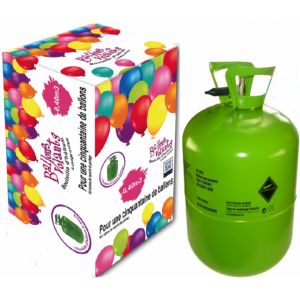 GRANDE Bouteille d'hélium compressée 0,40m3  (pr 50 ballons max)