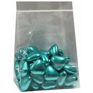 Sachet de 70g de COEURS, OR BLEU &eacute;lectrique brillant