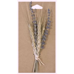 Bouquet de BL&Eacute; et Lavande s&eacute;ch&eacute;s 19cm