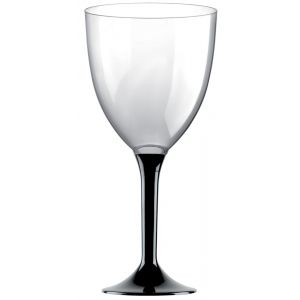 20 Grands verres &agrave; Eau, pied Noir