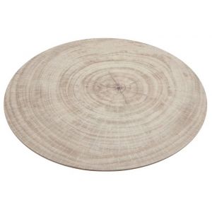 Chaks 12654, Set de table Tronc rond photoprint en bois 38cm, clair