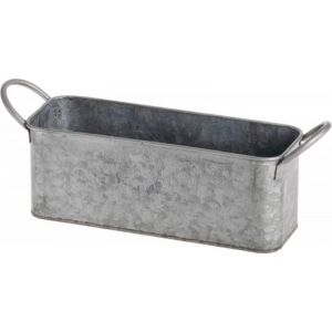 Chaks 11915, Bassine rectangle en zinc avec poignées 24cm