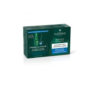 René Furterer Triphasic Reactional Traitement 2en1 Pousse & Antichute 12 Ampoules
