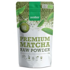 Purasana Super Food Tea Matcha Premium en Poudre Bio 75 g
