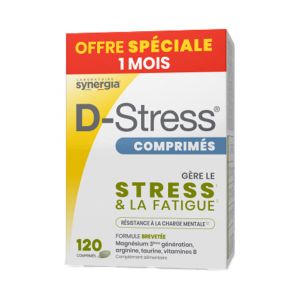 Synergia D-Stress Comprimé Pack Eco 1Mois - Boite de 120 Comprimés