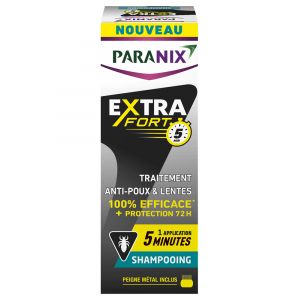 Paranix Extra Fort 5 Min Shampooing + Peigne 200 ml