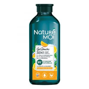 Naturé Moi Gel Douche 3 en 1 - Eau d'Orange Eucalyptus - Hydrate et Nourrit - Tous Types de Peau - 250 ml