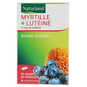 Naturland Myrtille + Lutéine 60 Gélules