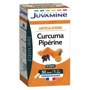 Juvamine Promesses Santé Articulations Curcuma Pipérine 30 Comprimés Végétales