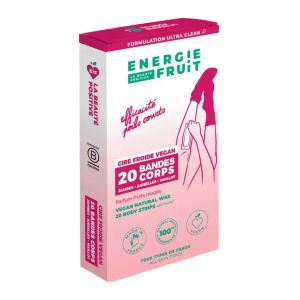 Energie Fruit Cire Froide Vegan 20 Bandes Corps