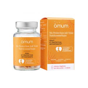 Omum ma Protection Joli Teint Nutricosmétique : Complément Alimentaire Pour Protéger la Peau Des Méfaits du Soleil - 60 Gélules