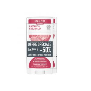 Schmidt's Déodorant Noix de Coco & Argile Lot de 2