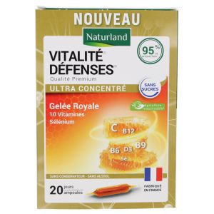 Naturland Extrait Fluide Vitalité et Défenses Ultra Concentré 20 Ampoules