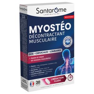 Santarome Myostéo Décontractant Musculaire Complément Alimentaire 20 Comprimés