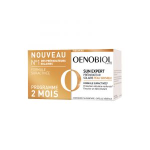 Oenobiol Sun Expert Préparateur Solaire Peau Sensible Lot de 2 x 30 Unités