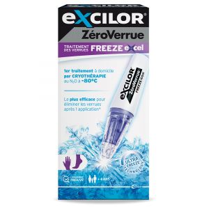 Excilor &reg; Z&eacute;roverrue Freeze Excel - 14,3 g - Solution Pour le Traitement Des Verrues Des Mains et Des Pieds - Dispositif de Cryoth&eacute;rapie