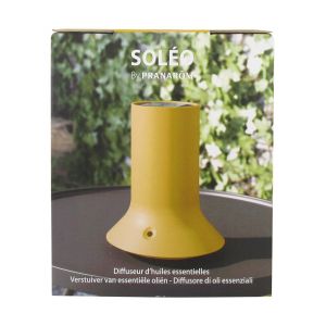 Pranarôm Soleo Diffuseur d'Huiles Essentielles Sans Fil Cellule Solaire Intégrée Pour Des Soirées d'Été Paisibles - Couleur : Jaune